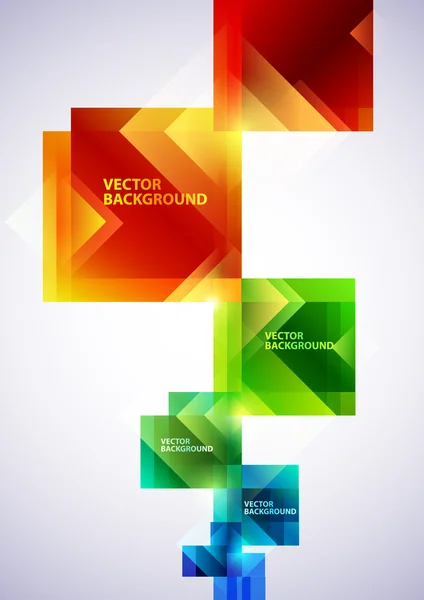 Kompositioner av färgade rutor — Stock vektor