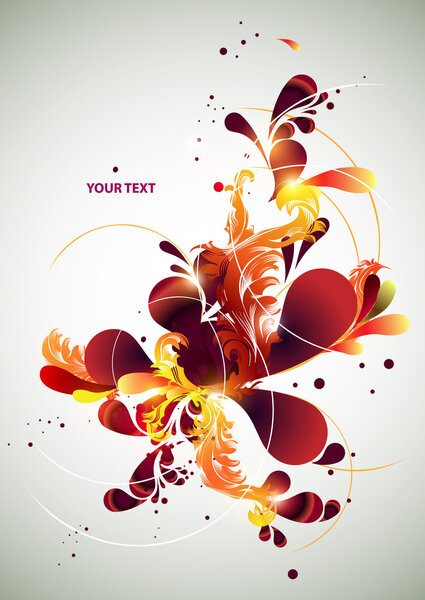 абстрактный цветочный фон.