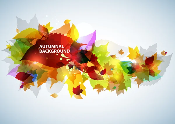 Herbstlicher floraler Hintergrund — Stockvektor