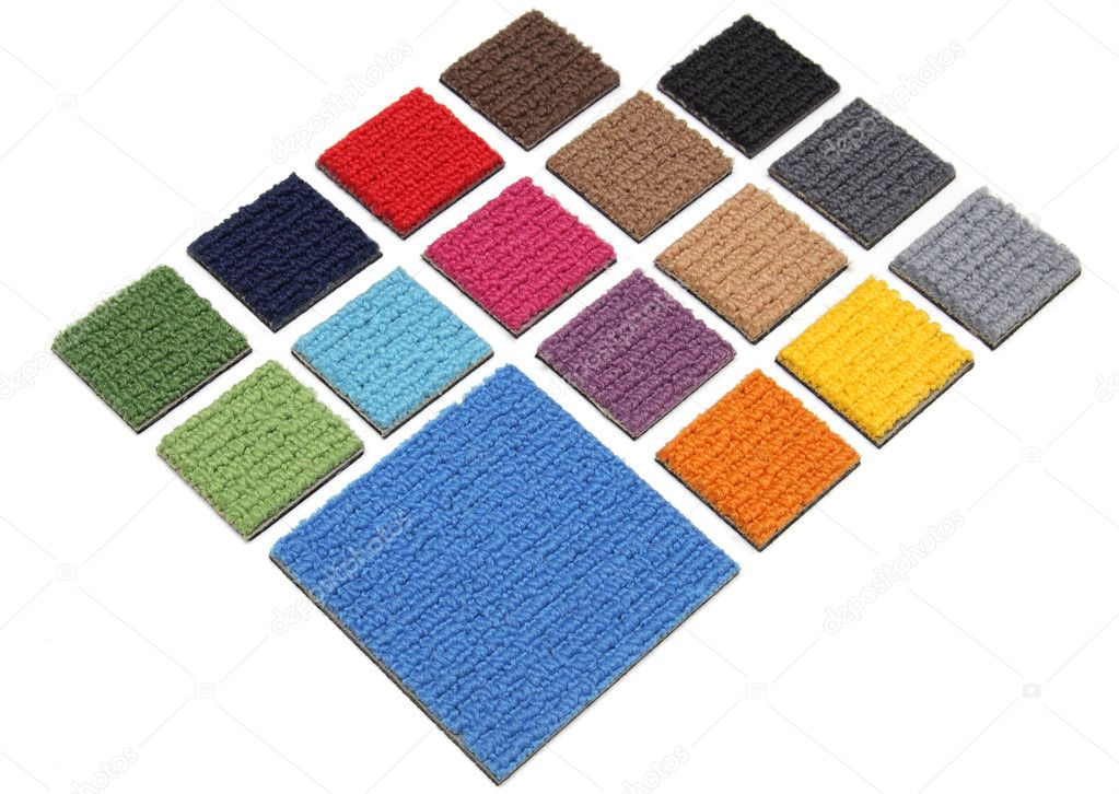 Samples of carpet