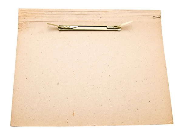 Cardboard folder for storage of documents of the out-of-date sample — Stock Photo, Image