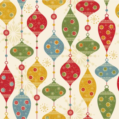 Seamless pattern with balls and stars clipart