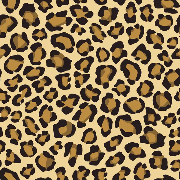 Бесшовный фон с леопардовой кожей — стоковый вектор
