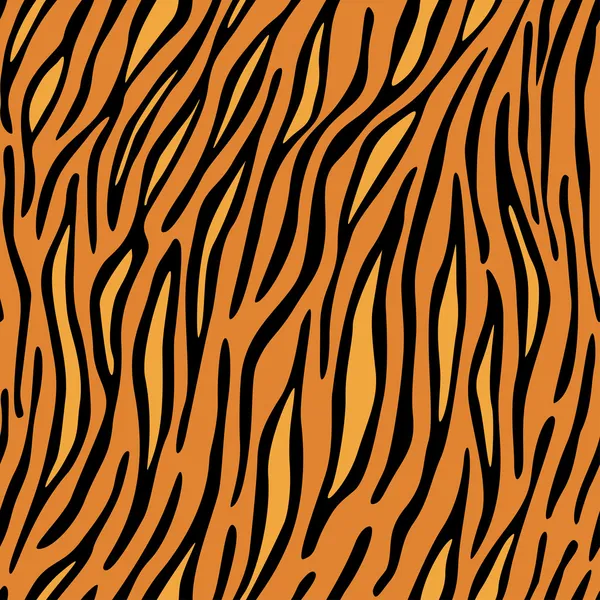 Tiger skin seamless background — Stock Vector