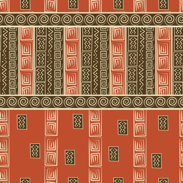 Patrón sin costura de estilo africano — Archivo Imágenes Vectoriales