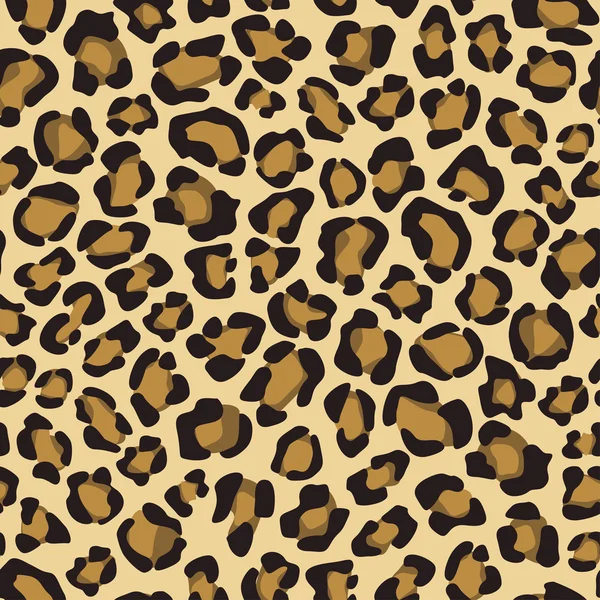 Naadloze achtergrond met leopard huid patroon Rechtenvrije Stockillustraties