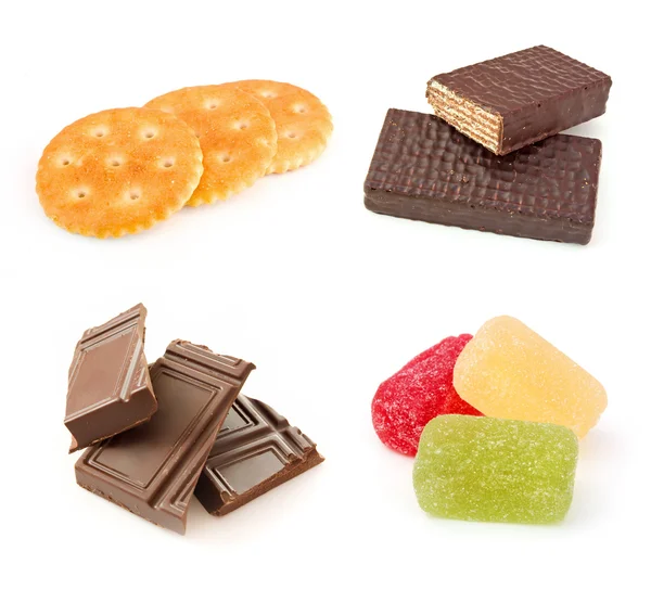 stock image Collage with sweet food