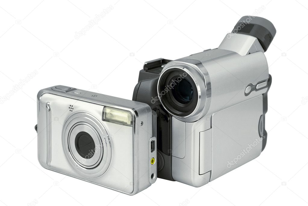 Digital photo camera and video camcorder