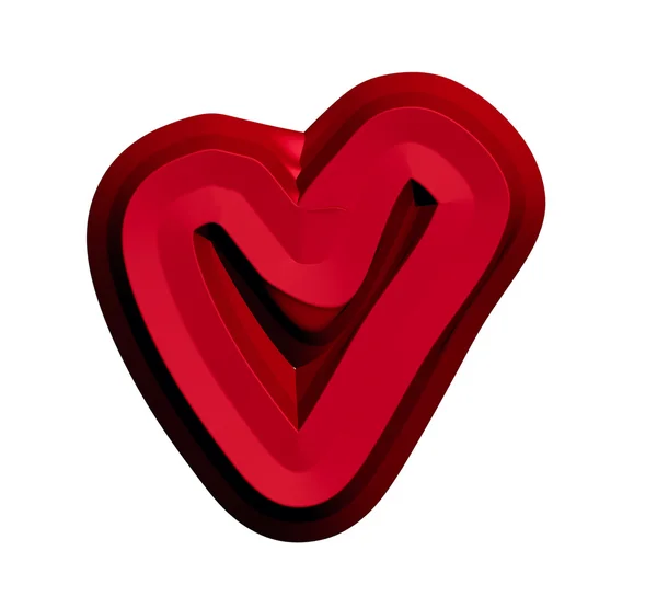 Corazón rojo — Foto de Stock