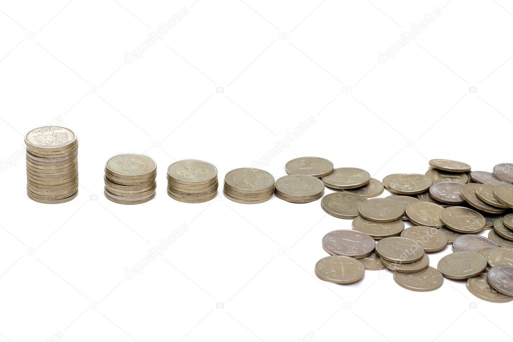 Coins from chaotic to the ordered .