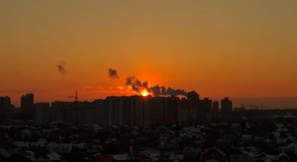 Kentsel günbatımı — Stok fotoğraf