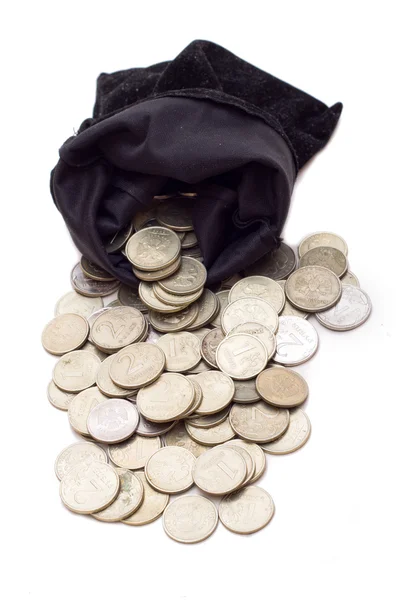 Bag Of Coins — Stock Photo, Image