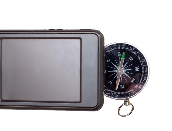 GPS i kompas — Zdjęcie stockowe