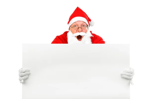 Zdziwiony Święty Mikołaj — Zdjęcie stockowe