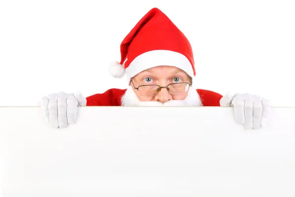 Zdziwiony Święty Mikołaj — Zdjęcie stockowe