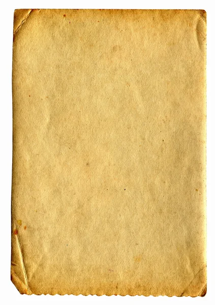 Página de papel antiguo aislado —  Fotos de Stock