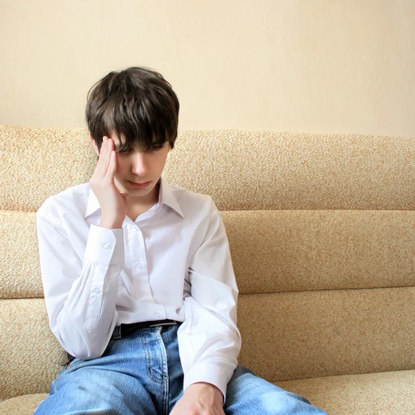 Triste adolescente — Foto de Stock
