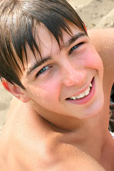 Teenager na pláži — Stock fotografie