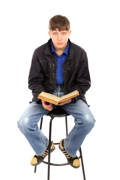 Adolescente con libro — Foto de Stock