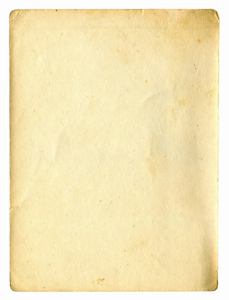Carta vecchia isolata — Foto Stock