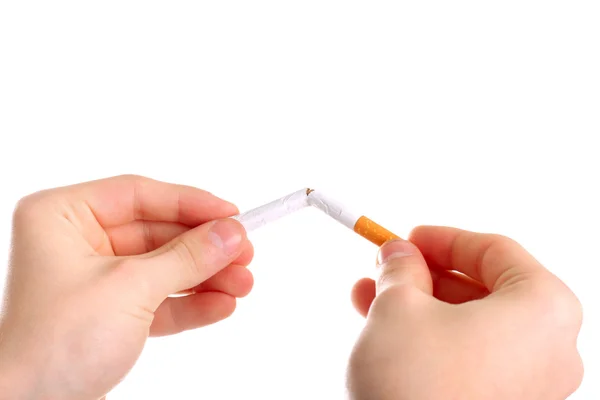 Romper un cigarrillo —  Fotos de Stock