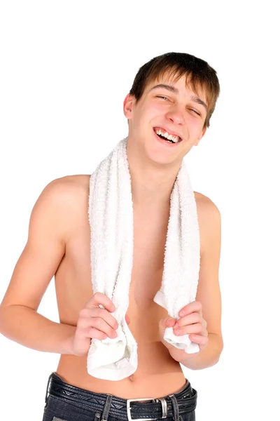 Nastolatek po kąpieli — Zdjęcie stockowe