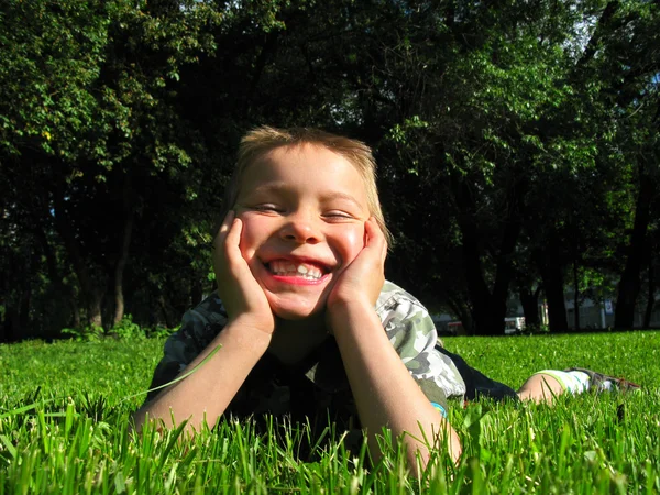 행복 한 childboy — 스톡 사진
