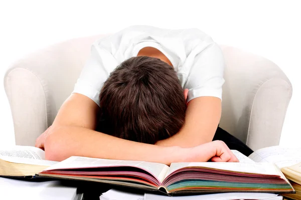 Studente stanco — Foto Stock