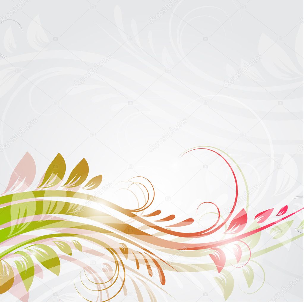 Floral background. Vector forma