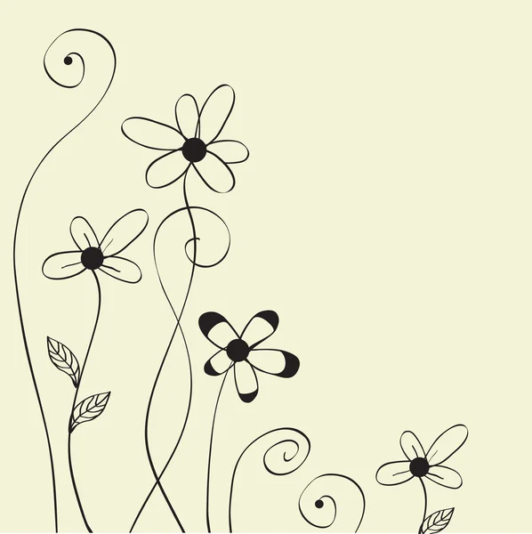 Pastel Flowers — Stock Vector