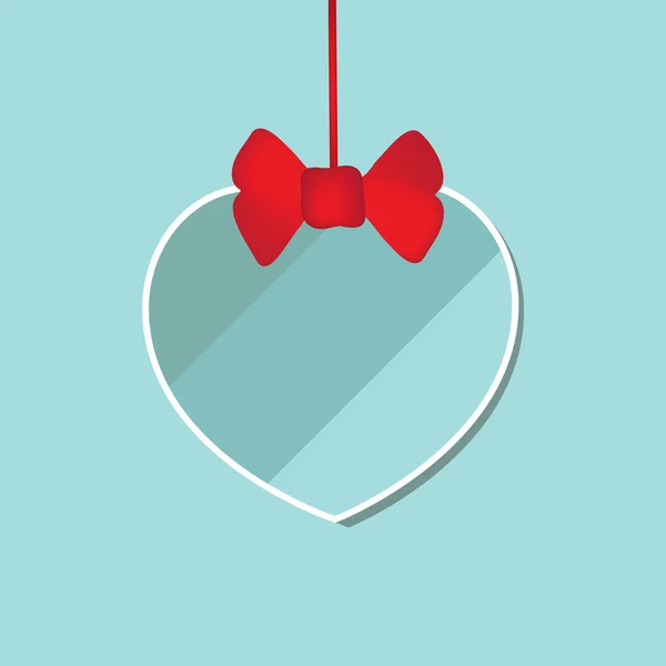 かわいい心を持つヴィンテージ バレンタイン カード — ストックベクタ