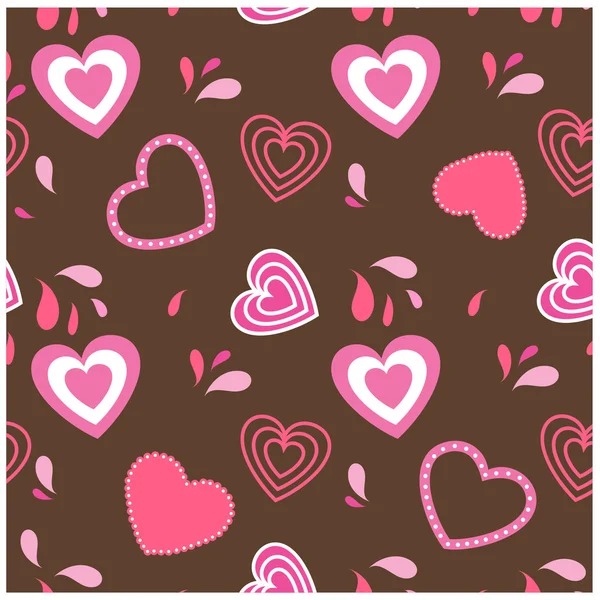 Herzblumen. Valentinskarte — Stockfoto