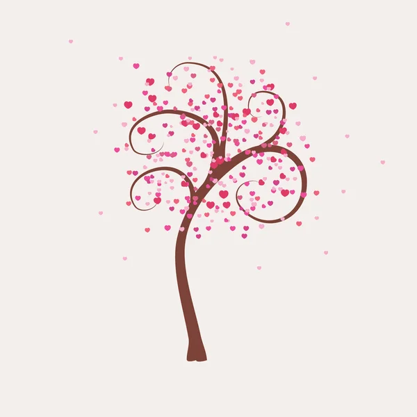Сердечное Дерево Валентинки — стоковое фото