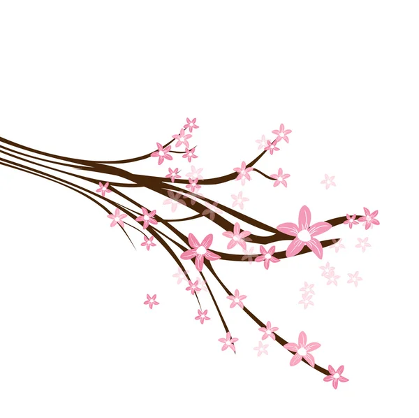 나비와 함께 다채로운 봄 나무 — 스톡 사진