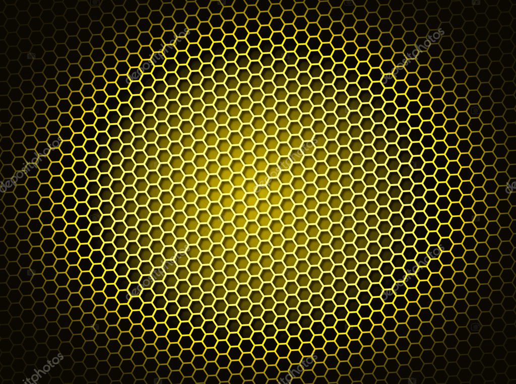Yellow Honeycomb Background Illustration Backdrop Light Effect Stock Photo  by ©hlehnerer 4658850
