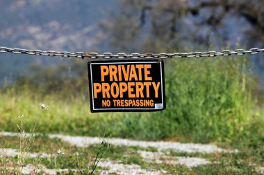 Private property clipart