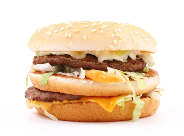 stock image Double cheeseburger