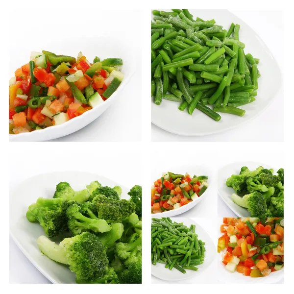 Свежие замороженные овощи Стоковое Фото