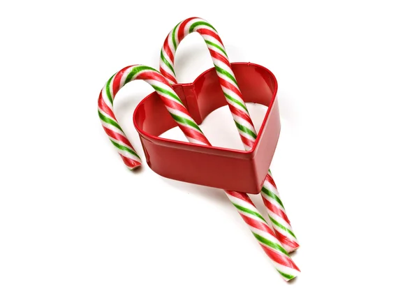 Candy Cane Stick in Love Royalty Free Stock Photos