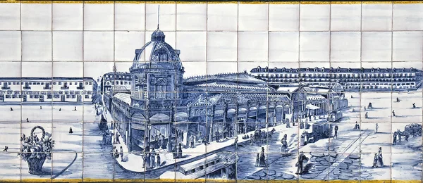 Tiles detail – Old Lisbon View — Stock Photo, Image