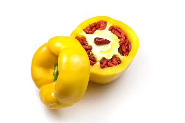 Klokkepepper og chili – stockfoto