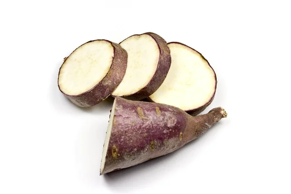 Фіолетовий солодкий картопля — стокове фото