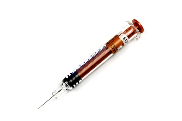 Used medical syringe — Stock Photo, Image