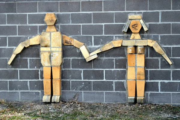 木製のカップル — ストック写真