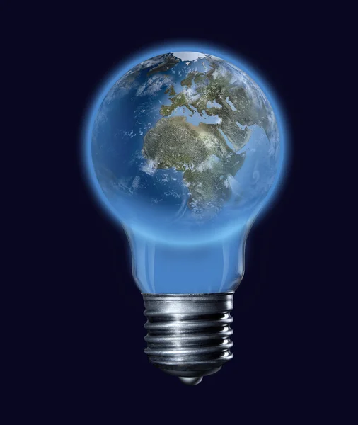 Earth-bulb — Stock Photo, Image