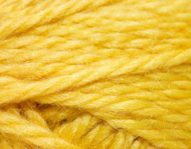Close up of woolen knittin ball