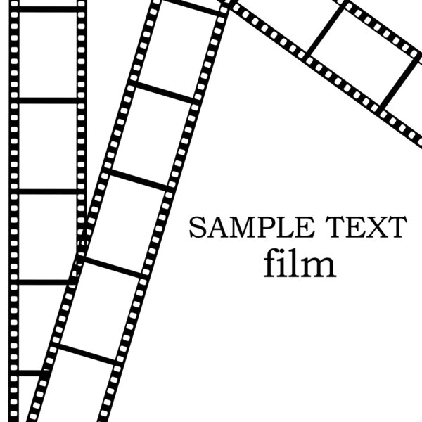Film isolated on white background