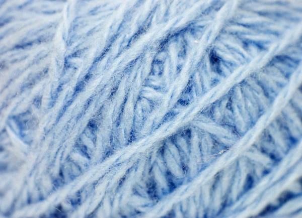 Primo piano della palla di maglia di lana — Foto Stock