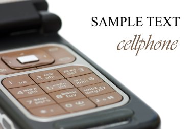 Cellphone isolated on white background clipart