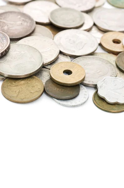 Dollarsedlar isolerade på vit bakgrund — Stockfoto